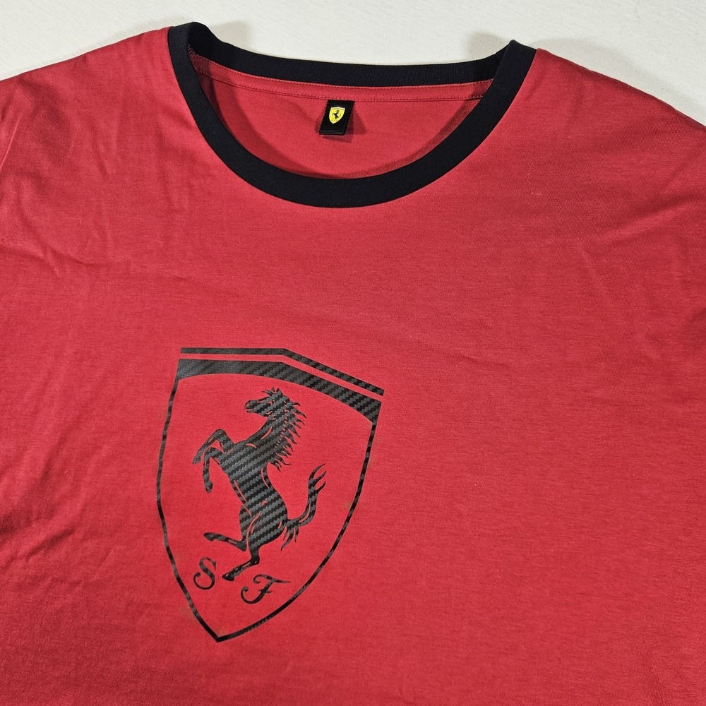 Scuderia Ferrari Race Big Shield T-shirt Mens 3XL Red